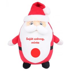 Egyedi feliratos pihe-puha plüss mikulás