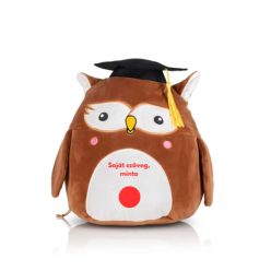 Egyedi feliratos pihe-puha plüss bagoly