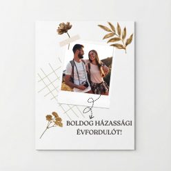   Saját fényképes, Boldog házassági évfordulót, egyedi hűtőmágnes