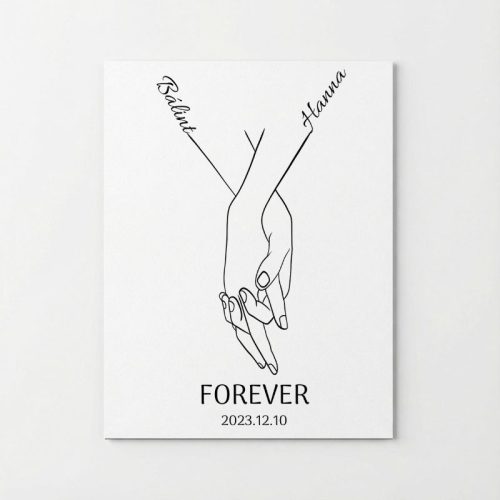 Forever, kéz a kézben, egyedi hűtőmágnes