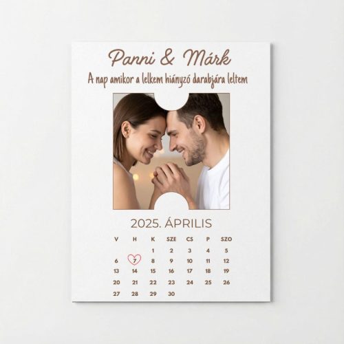 A nap amikor lelkem hiányzó darabjára leltem, egyedi hűtőmágnes