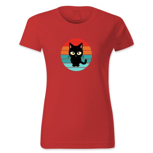 Cica színes háttérrel