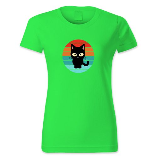 Cica színes háttérrel