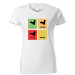 Ül, fekszik, lábhoz, marad! Tacskó/női