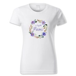 A legjobb Mami - kék virágkoszorús