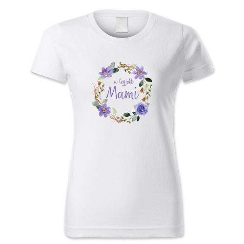 A legjobb Mami - kék virágkoszorús