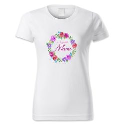 A legjobb Mami - színes virágkoszorús