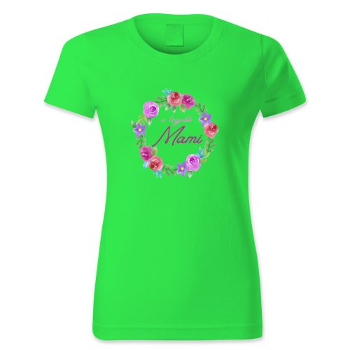 A legjobb Mami - színes virágkoszorús