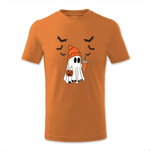 Szellem, denevér, üdítő, kosár, Halloween