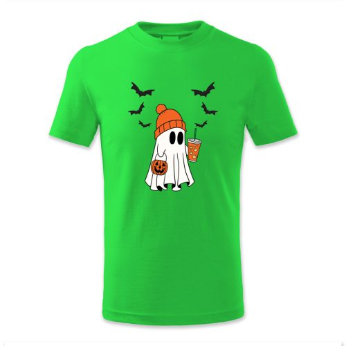 Szellem, denevér, üdítő, kosár, Halloween