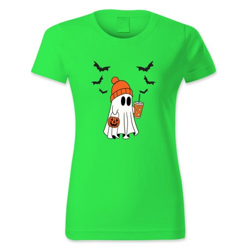 Szellem, denevér, üdítő, kosár, Halloween