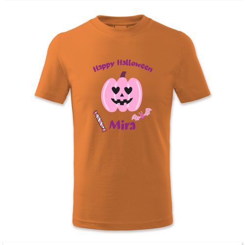 Happy Halloween, Mira, rózsaszín tökkel, Halloween