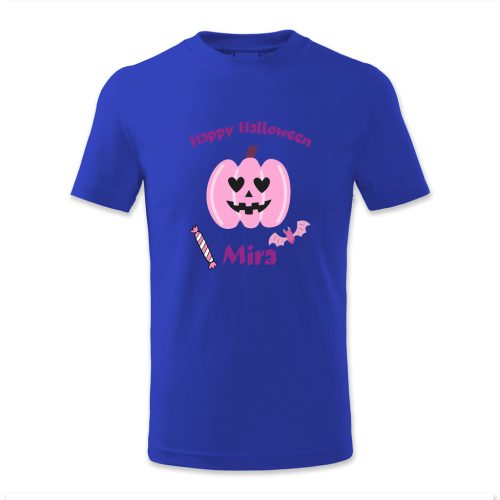 Happy Halloween, Mira, rózsaszín tökkel, Halloween