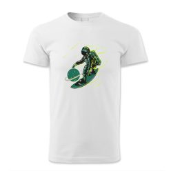 Légdeszkázó asztronauta