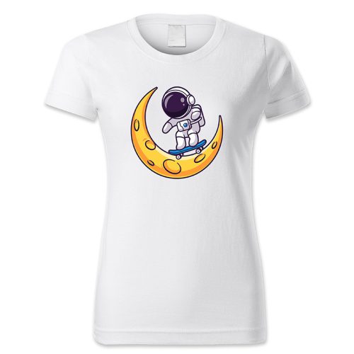 Asztronauta gördeszkázik a holdon