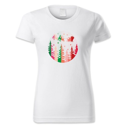 Mikulás, rénszarvas, szán, retró