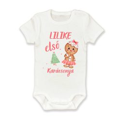   Lilike első karácsonya, karácsonyfával, mézeskalács figurával, Karácsony