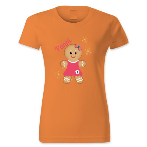 Panni, mézeskalács figurával, Karácsony