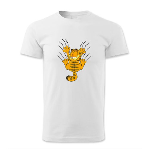 Garfield háttal karommal csúszik