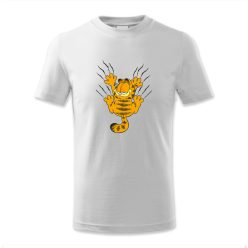 Garfield háttal karommal csúszik