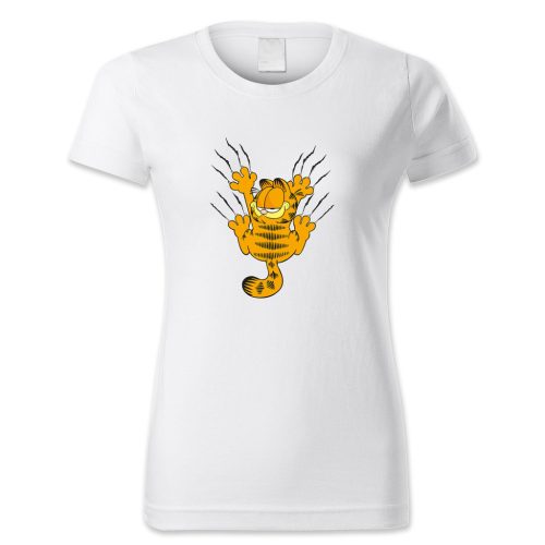 Garfield háttal karommal csúszik