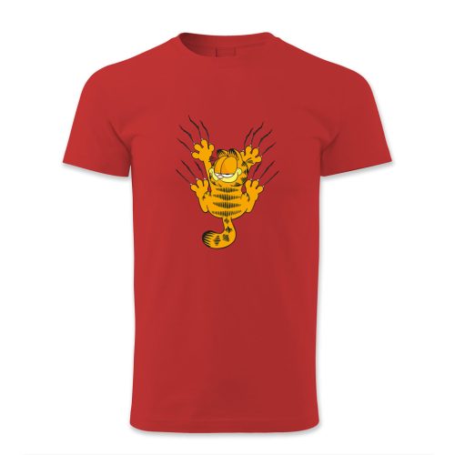 Garfield háttal karommal csúszik