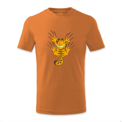 Garfield háttal karommal csúszik