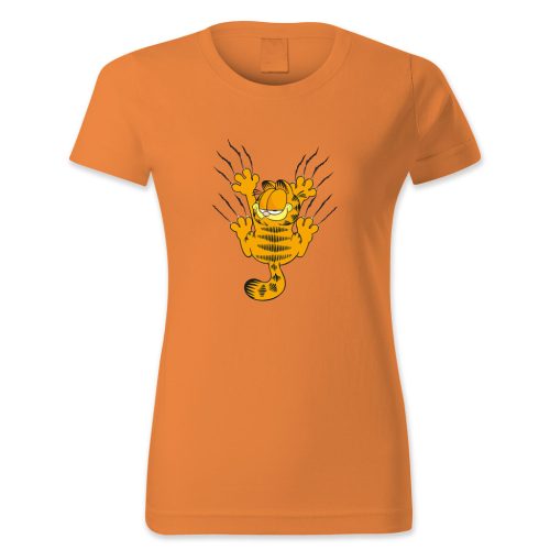 Garfield háttal karommal csúszik