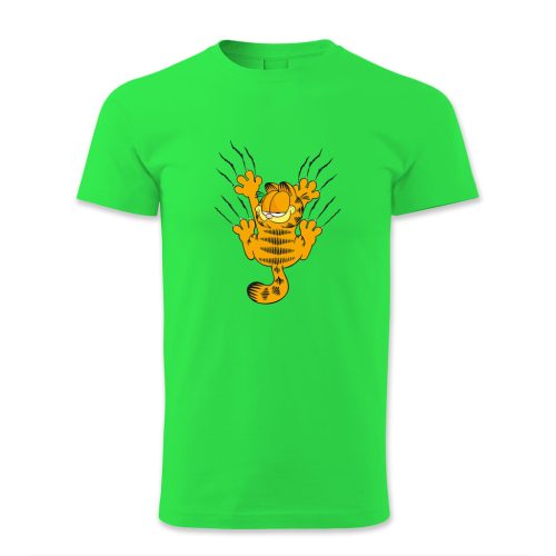Garfield háttal karommal csúszik