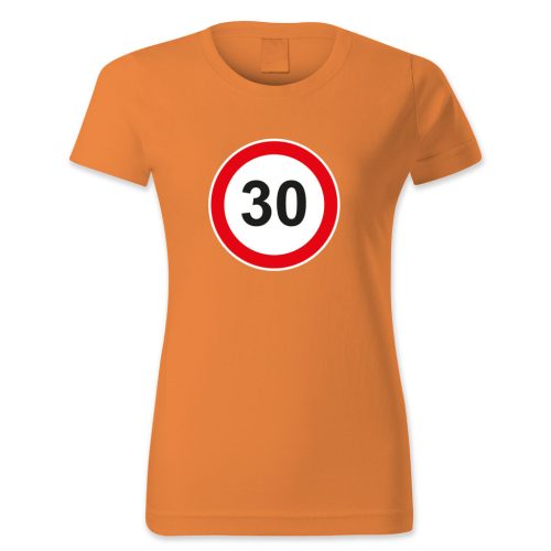 30. születésnap, KRESZ tábla