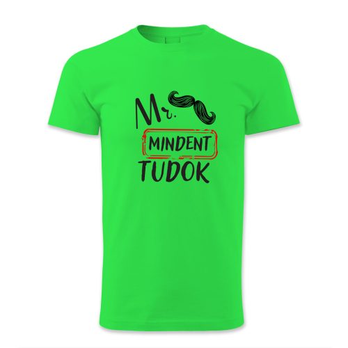 Mr. Mindent tudok, bajszos