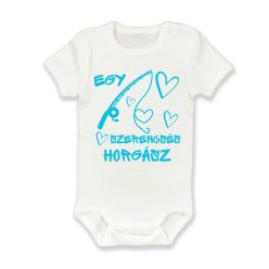 Egy szerencsés horgász, horgászbot, szívecske