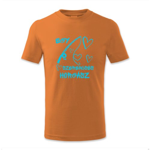 Egy szerencsés horgász, horgászbot, szívecske