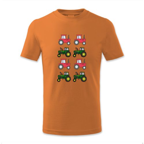 Traktorok, piros, zöld