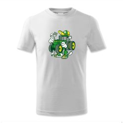 Absztrakt zöld traktor