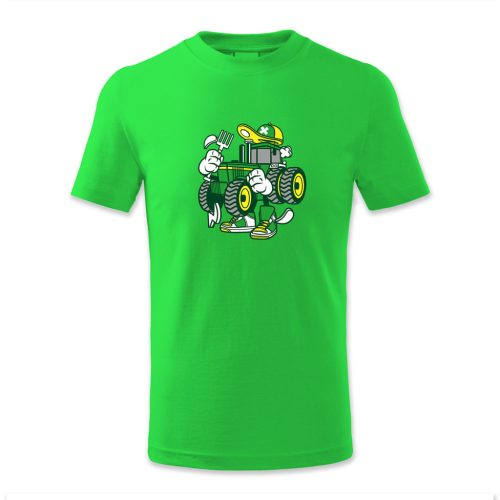 Absztrakt zöld traktor