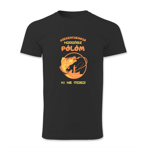 Szerencsehozó horgász pólóm. Ki ne mosd!