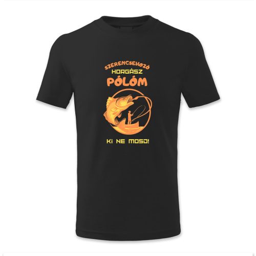 Szerencsehozó horgász pólóm. Ki ne mosd!