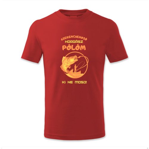 Szerencsehozó horgász pólóm. Ki ne mosd!