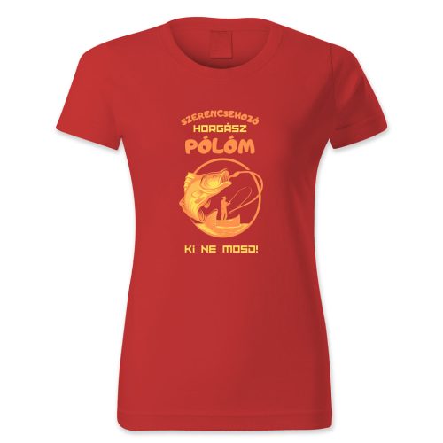 Szerencsehozó horgász pólóm. Ki ne mosd!