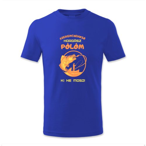 Szerencsehozó horgász pólóm. Ki ne mosd!