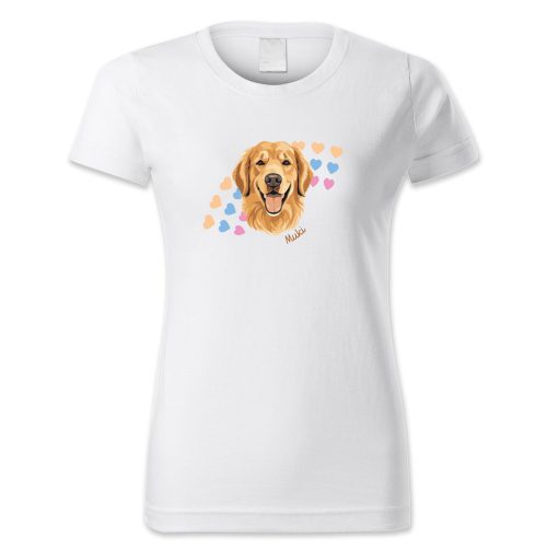 Golden retriever, szívecskés, Muki