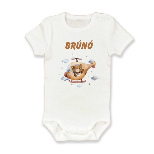 Brúnó, macis, helikopteres