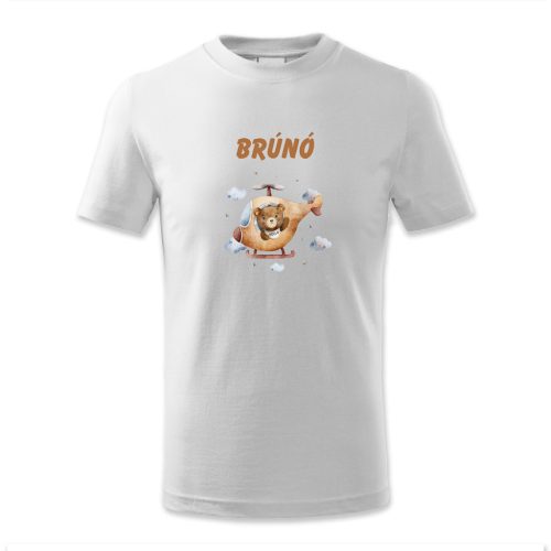 Brúnó, macis, helikopteres