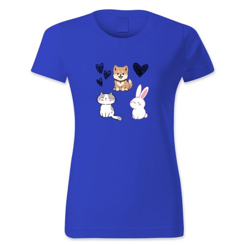 Róka, cica, nyuszi, szívecskék