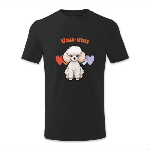 Vau-vau, fehér kutyus szívecskékkel