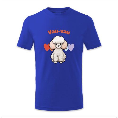 Vau-vau, fehér kutyus szívecskékkel