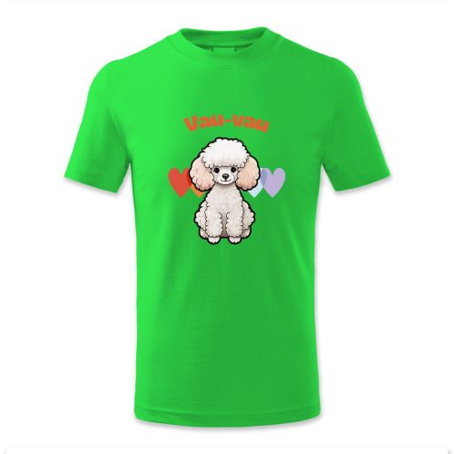 Vau-vau, fehér kutyus szívecskékkel