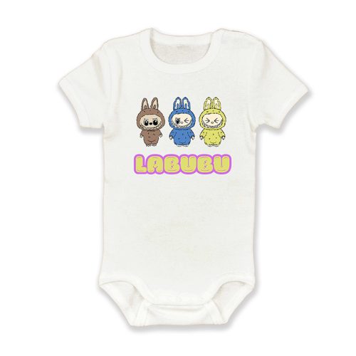 Labubu barna, kék, sárga