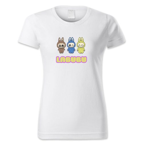 Labubu barna, kék, sárga